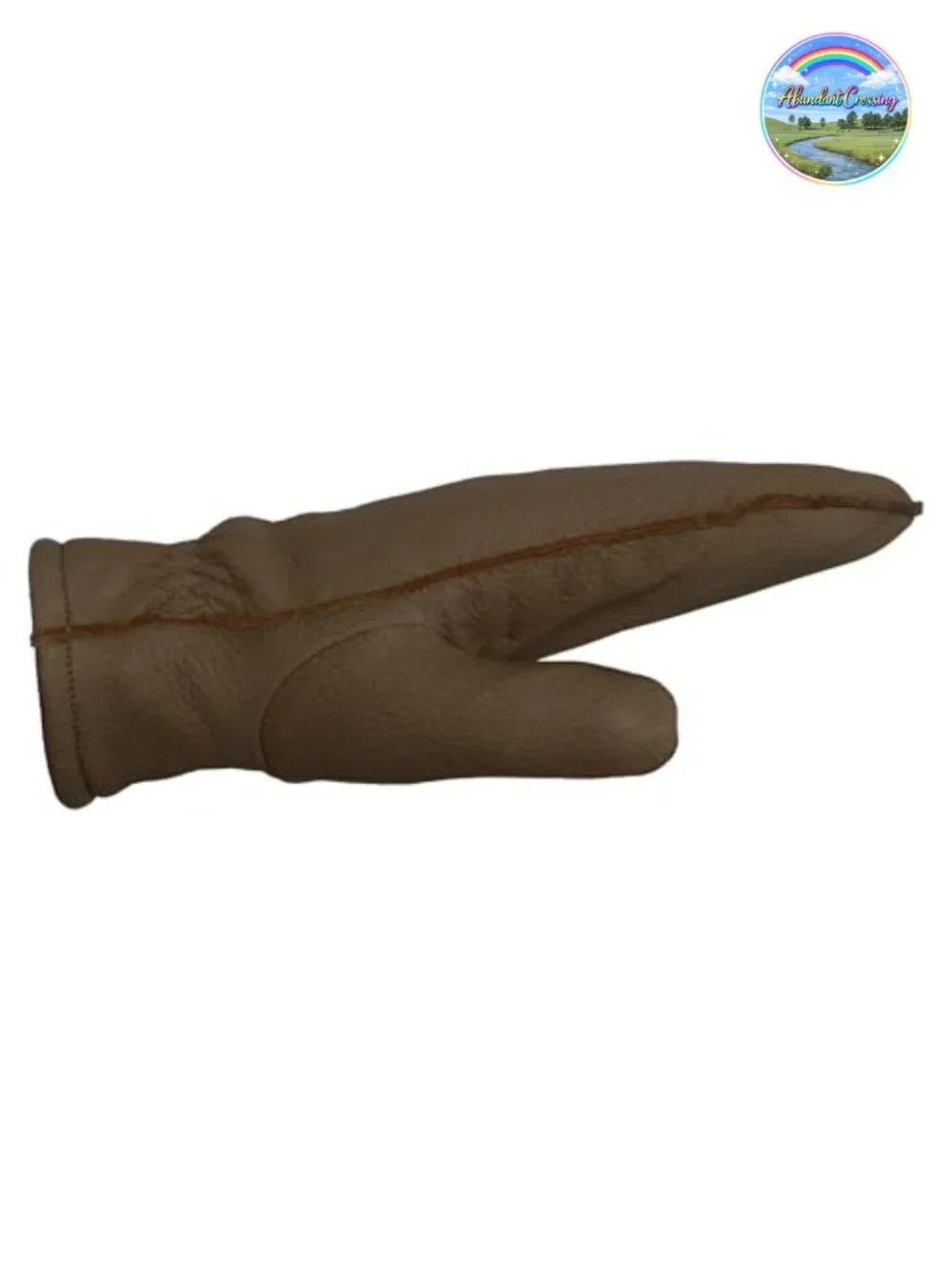 Leather Trimmed Glittens Mittens with Finger Liners Ski Winter